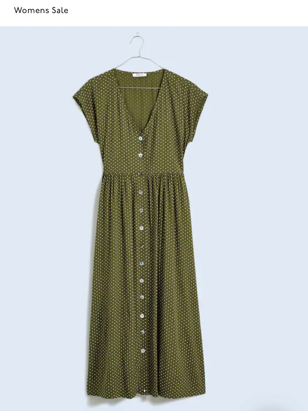 Madewell Button-Front Midi Dress